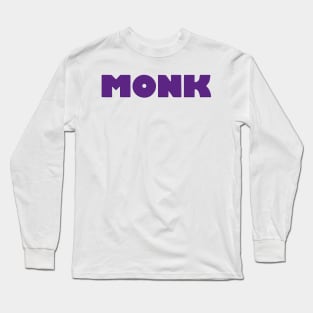 Monk Purple Long Sleeve T-Shirt